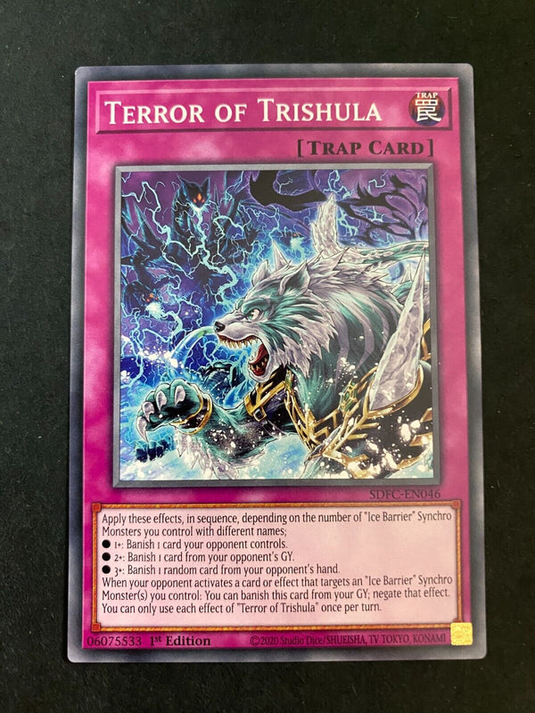 Yugioh Terror of Trishula SDFC-EN046 Common 1st Edition NM