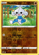 Pokemon Meditite 097/192 Rebel Clash Reverse Holo NM