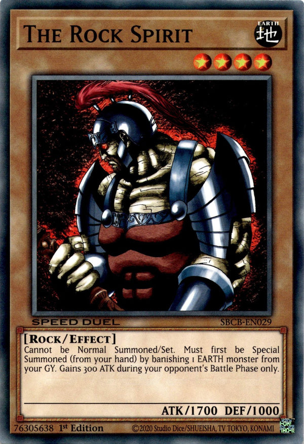 Yugioh The Rock Spirit SBCB-EN029 Speed Duel Common 1st Edition NM