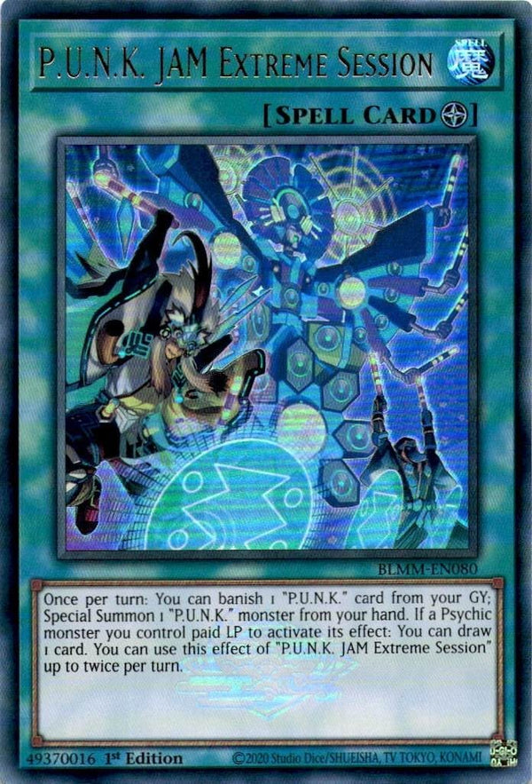 Yugioh P.U.N.K. JAM Extreme Session BLMM-EN080 Ultra Rare 1st Edition NM