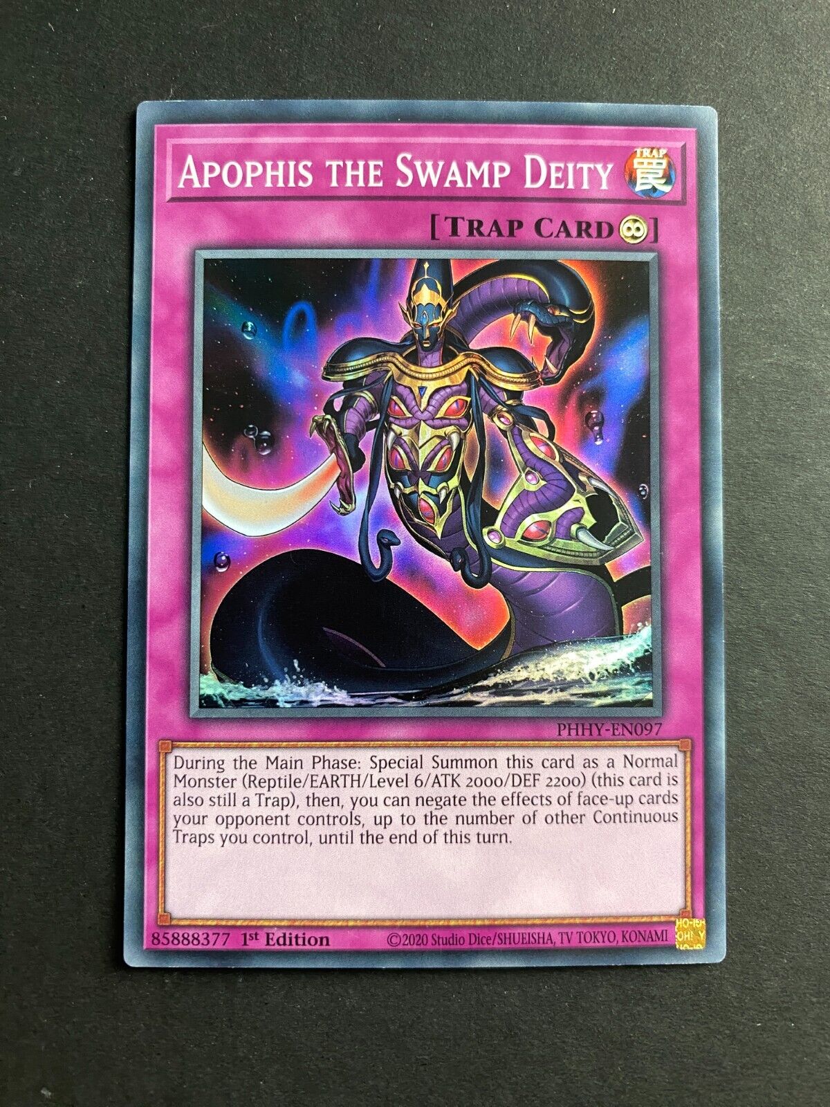 Yugioh Apophis the Swamp Deity PHHY-EN097 Super Rare 1st Edition LP