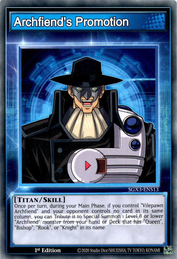 Yugioh Archfiend's Promotion SGX3-ENS13 Speed Duel Common 1st Edition NM