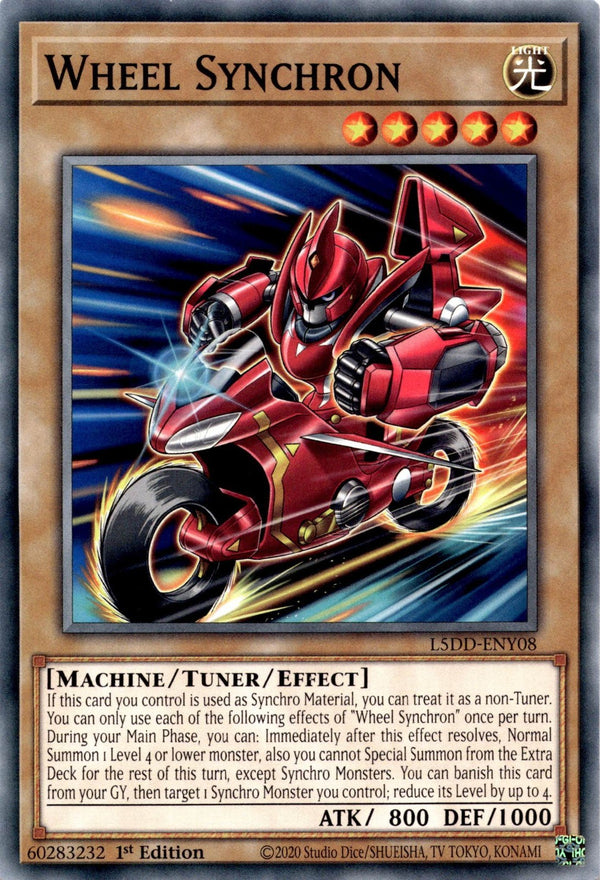 Yugioh Wheel Synchron L5DD-ENY08 Common 1st Edition NM