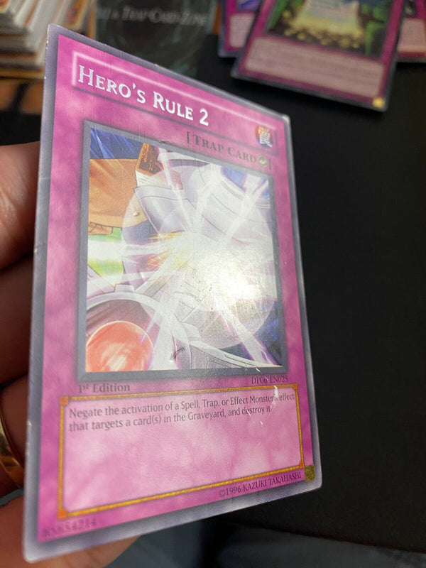 Yugioh Hero's Rule 2 DP06-EN025 Rare 1st Edition HP