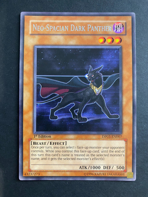 Yugioh Neo-Spacian Dark Panther DP03-EN007 Rare 1st Edition MP/LP