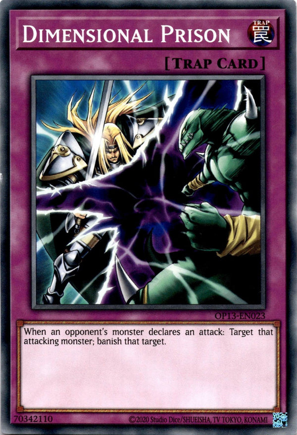 Yugioh Dimensional Prison OP13-EN023 Common Unlimited Edition VLP/NM