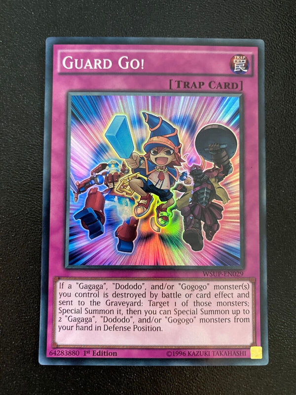 Yugioh Guard Go! WSUP-EN029 Super Rare 1st Edition NM