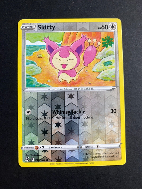 Pokemon Skitty 210/264 Fusion Strike Reverse Holo NM