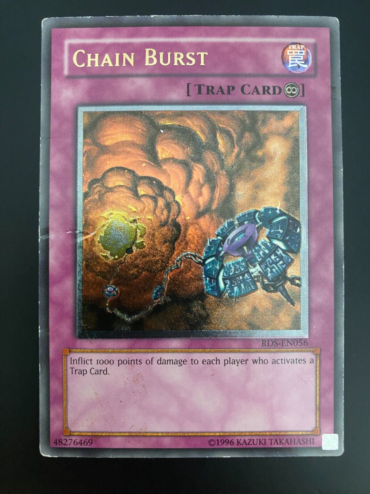 Yugioh Chain Burst RDS-EN056 1st Edition Ultimate Rare Euro DAMAGED