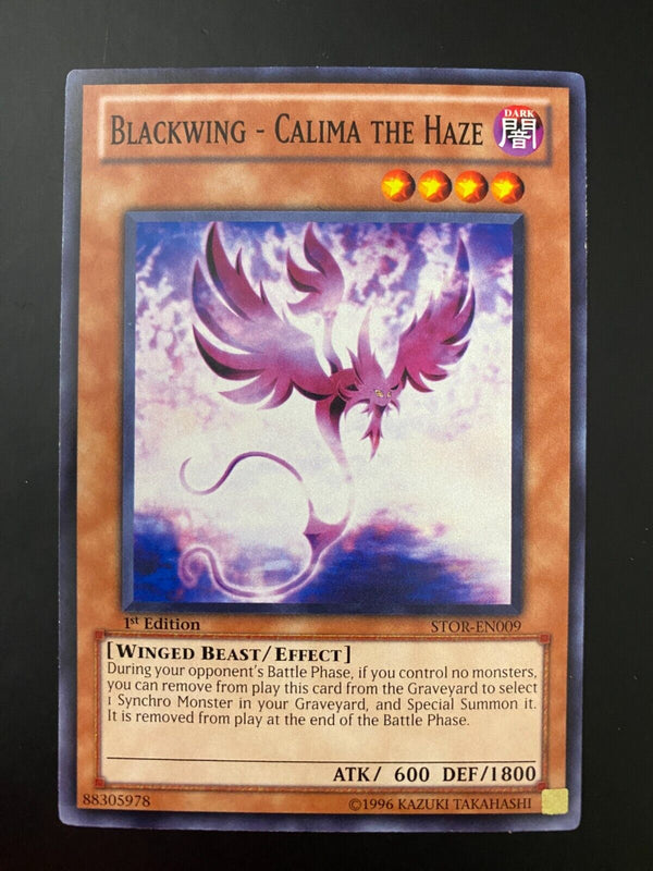 Yugioh Blackwing - Calima the Haze STOR-EN009 Common 1st Edition VLP/NM