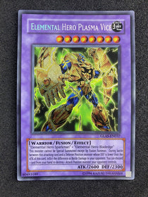 Yugioh Elemental Hero Plasma Vice GLAS-EN037 Secret Rare Unlimited Edition NM