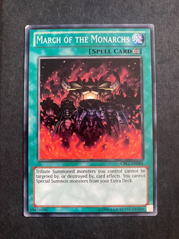 Yugioh March of the Monarchs CBLZ-EN064 Common 1st Edition HP/MP