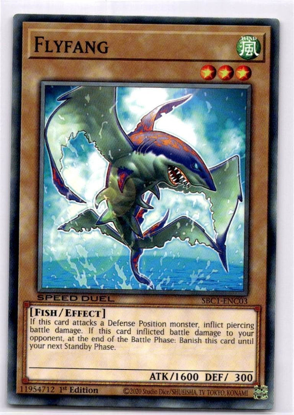 Yugioh Flyfang SBC1-ENC03 Common 1st Edition NM