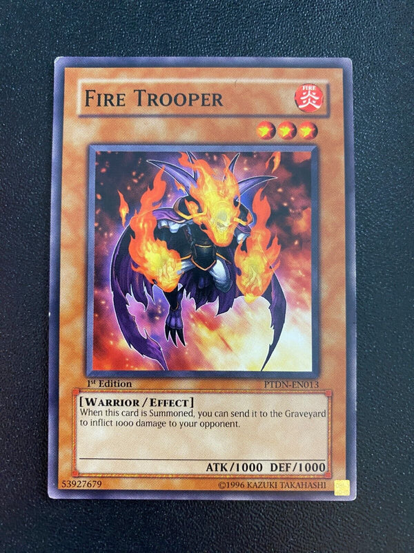 Yugioh Fire Trooper PTDN-EN013 Common 1st Edition LP