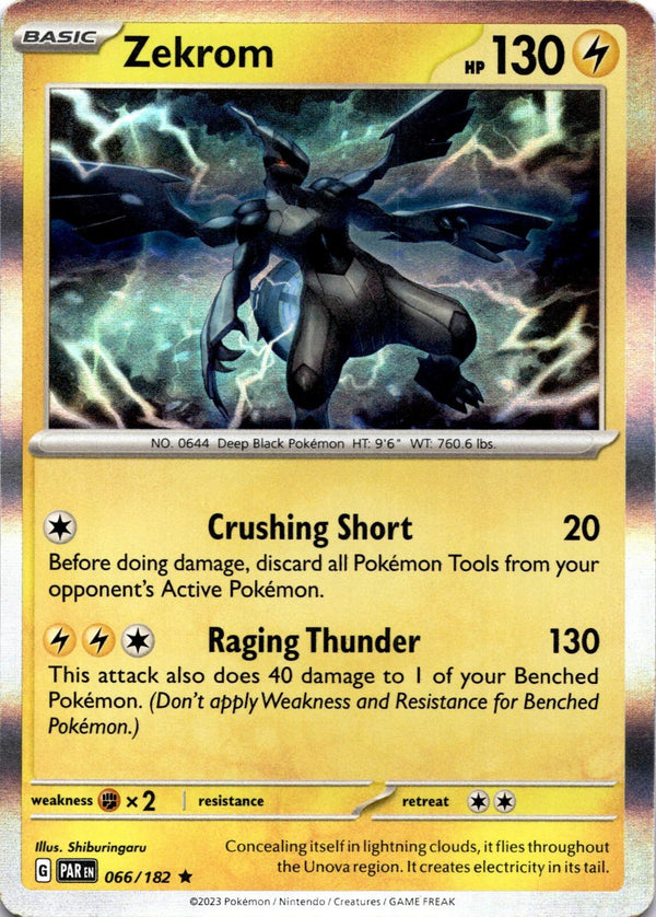 Pokemon Zekrom 066/182 Paradox Rift Holo NM