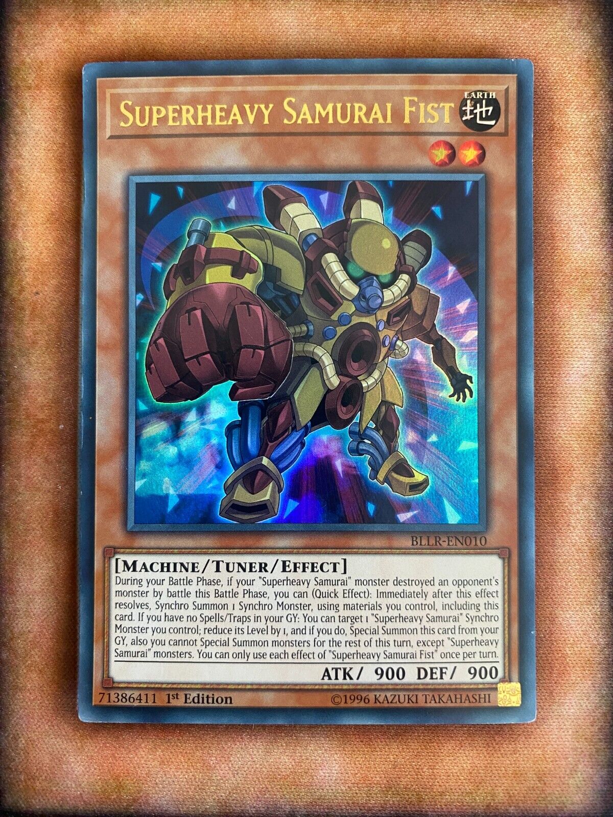 Yugioh Superheavy Samurai Fist BLLR-EN010 Ultra Rare 1st Edition HP/MP