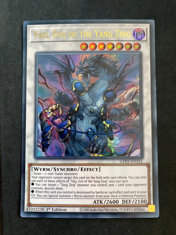 Yugioh Yazi, Evil of the Yang Zing GFP2-EN131 Ultra Rare 1st Edition NM