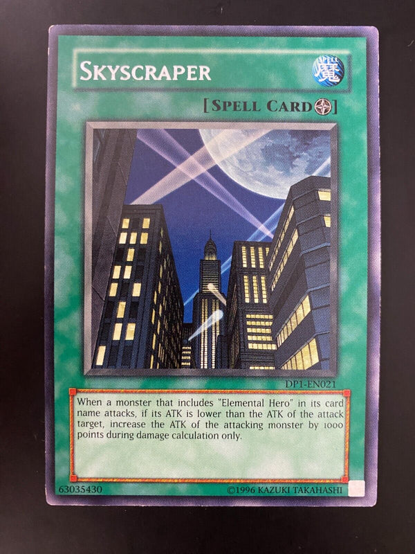 Yugioh Skyscraper DP1-EN021 Rare Unlimited Edition LP/VLP