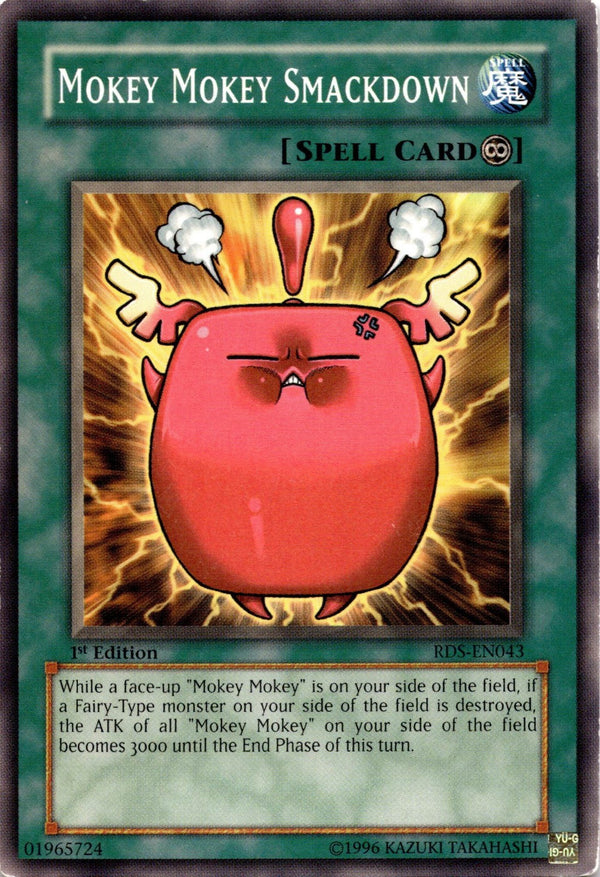 Yugioh Mokey Mokey Smackdown RDS-EN043 Common 1st Edition MP