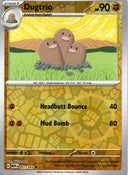 Pokemon Dugtrio 051/165 Pokemon 151 Reverse Holo NM
