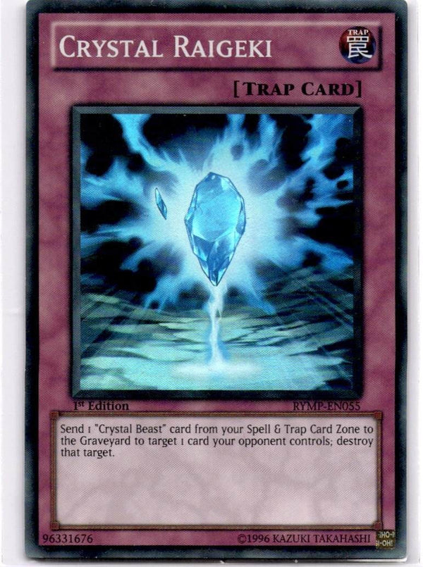Yugioh Crystal Raigeki RYMP-EN055 Super Rare 1st Edition LP