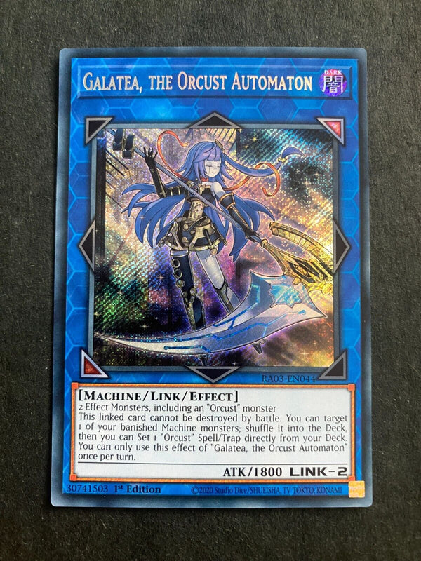 Yugioh Galatea, the Orcust Automaton RA03-EN044 Secret Rare 1st Edition NM