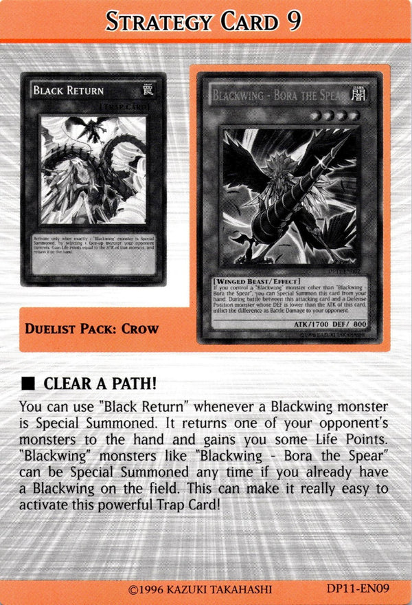 Yugioh Duelist Pack: Crow Strategy Card 9 1st Edition NM