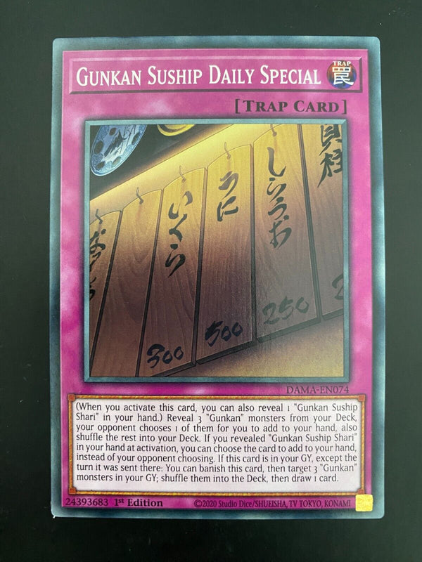 Yugioh Gunkan Suship Daily Special DAMA-EN074 Common 1st Edition NM/MINT