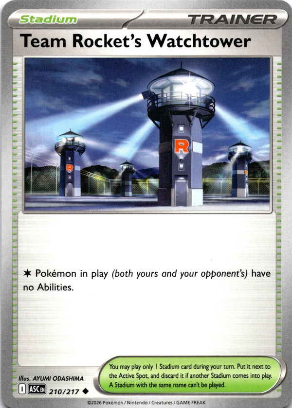 Pokemon Team Rocket's Watchtower 210/217 Ascended Heroes Non Holo NM