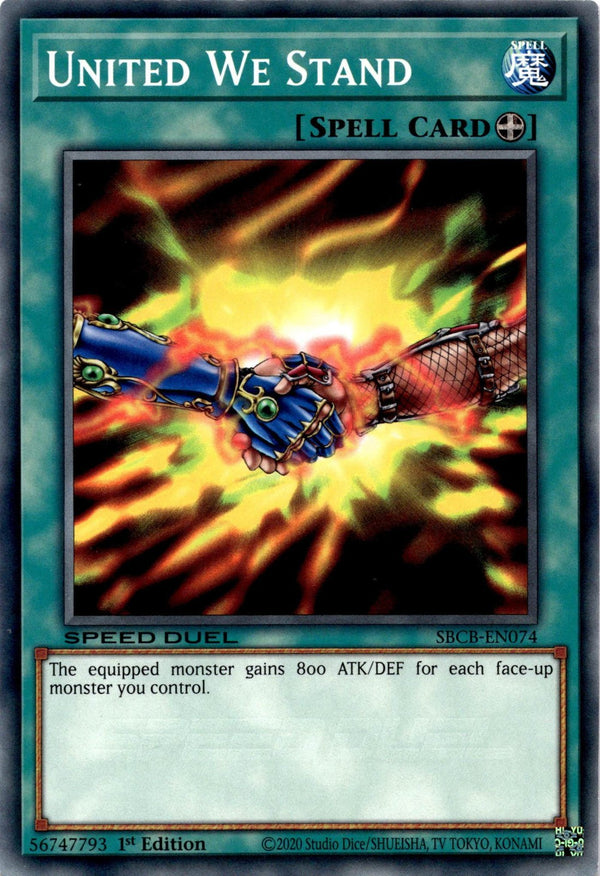 Yugioh United We Stand SBCB-EN074 Speed Duel Common 1st Edition NM