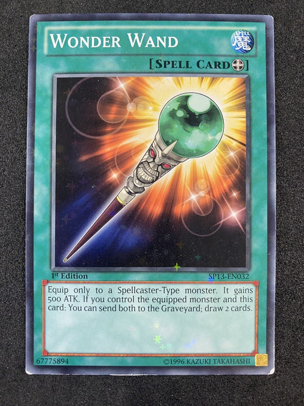 Yugioh Wonder Wand SP13-EN032 Starfoil Rare 1st Edition LP