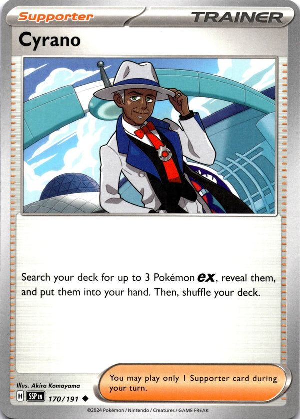 Pokemon Cyrano 170/191 Surging Sparks Non Holo NM