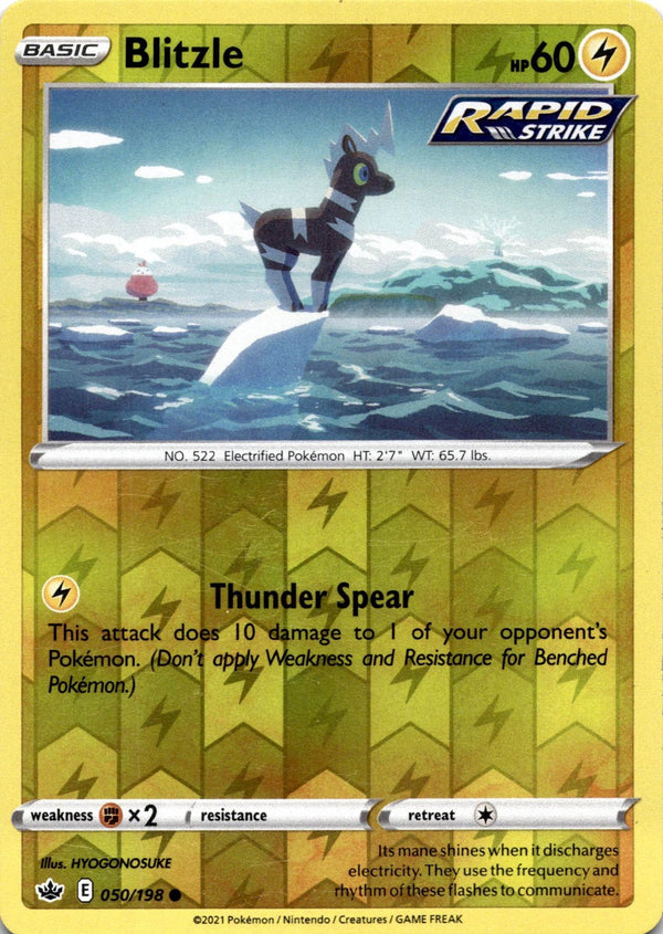 Pokemon Blitzle 050/198 Chilling Reign Reverse Holo LP