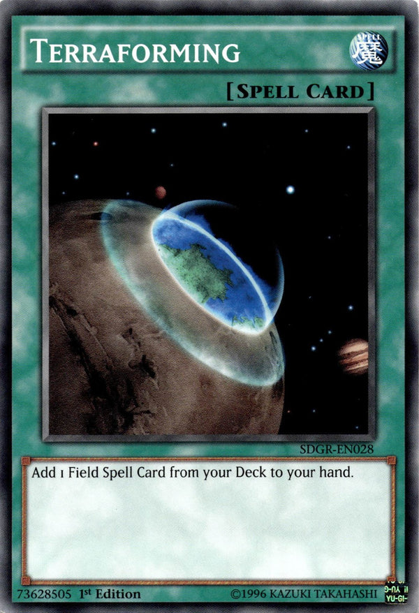 Yugioh Terraforming SDGR-EN028 Common 1st Edition LP