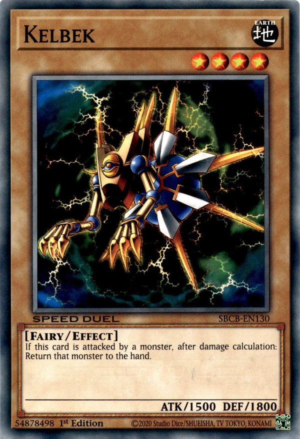 Yugioh Kelbek SBCB-EN130 Speed Duel Common 1st Edition NM