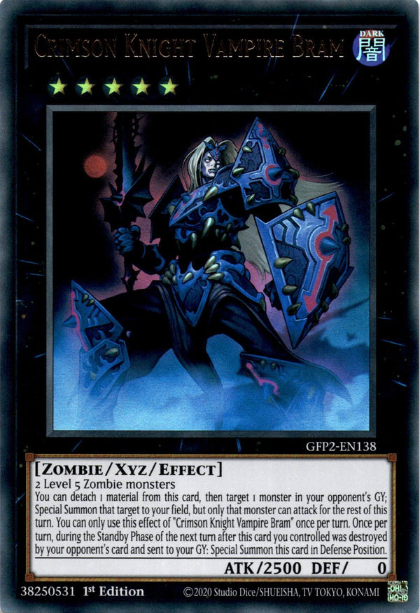 Yugioh Crimson Knight Vampire Bram GFP2-EN138 Ultra Rare 1st Edition NM