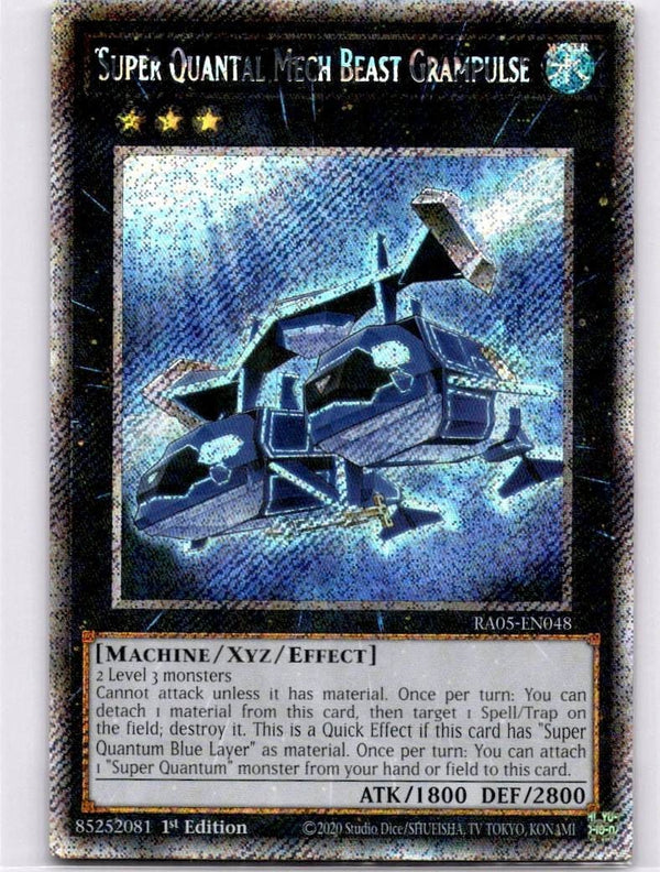 Yugioh Super Quantal Mech Beast Grampulse RA05-EN048 NA Print Platinum Secrt NM