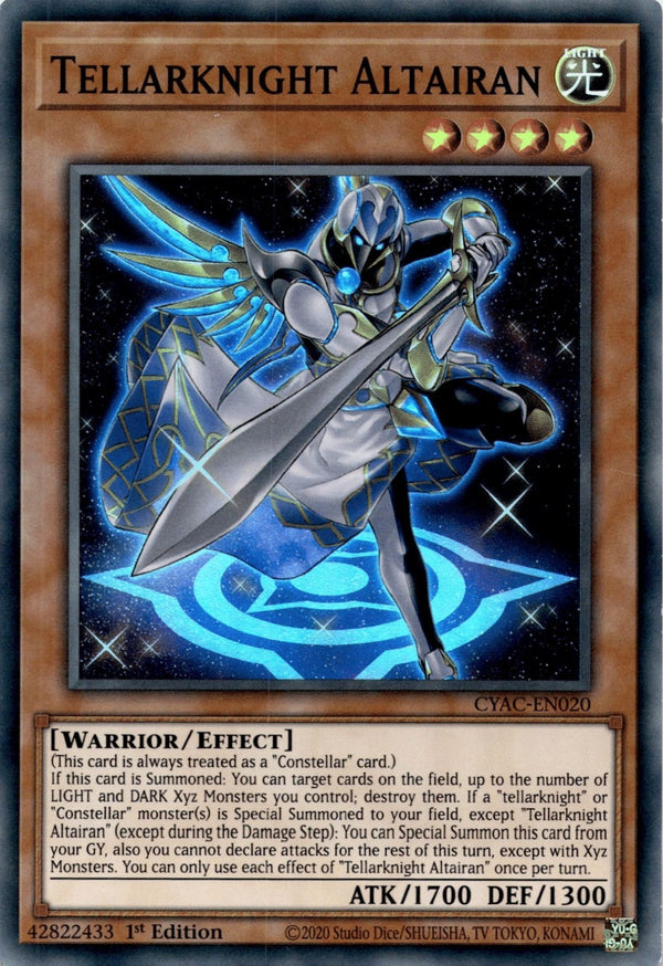 Yugioh Tellarknight Altairan CYAC-EN020 Super Rare 1st Edition NM