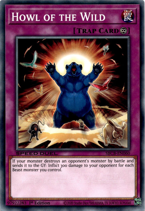 Yugioh Howl of the Wild SBCB-EN060 Speed Duel Common 1st Edition NM