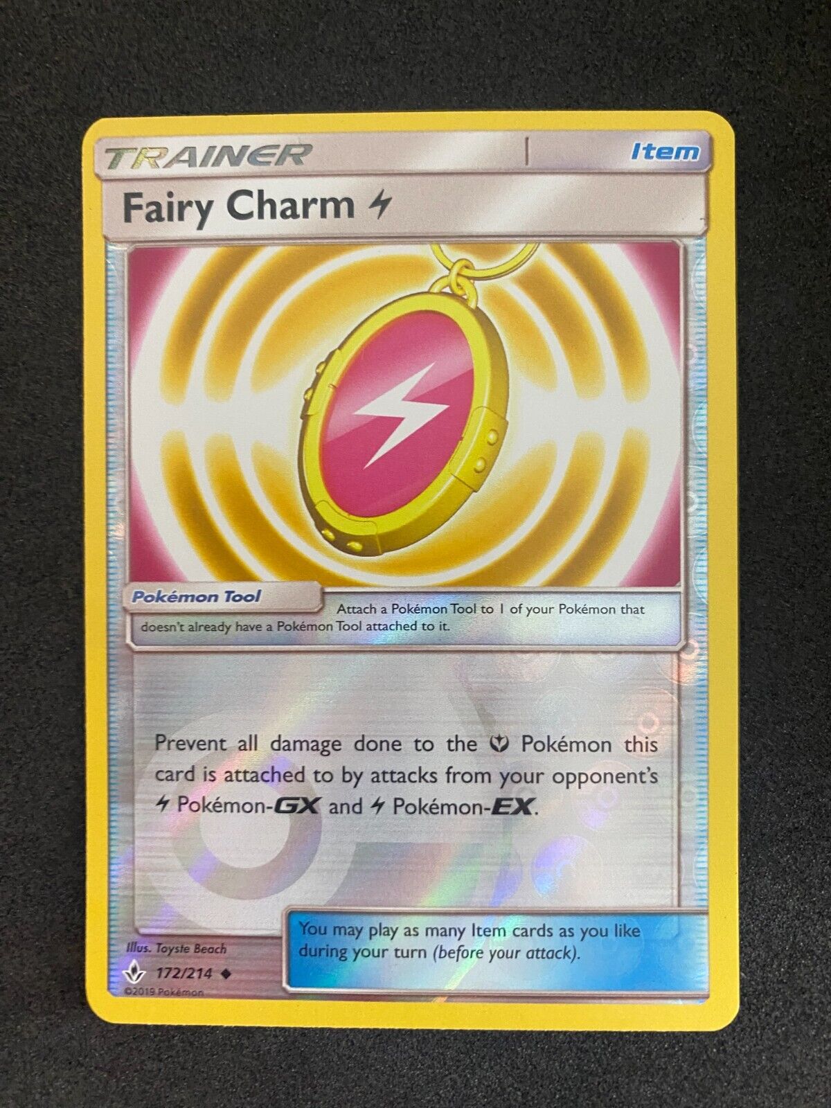 Pokemon Fairy Charm 172/214 Unbroken Bonds Reverse Holo NM