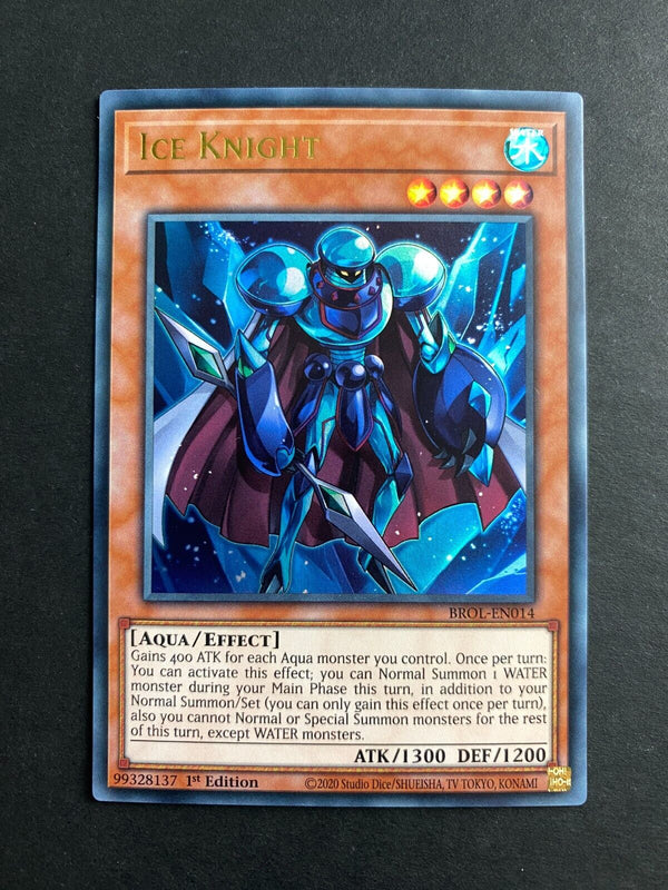 Yugioh Ice Knight BROL-EN014 Ultra Rare 1st Edition NM