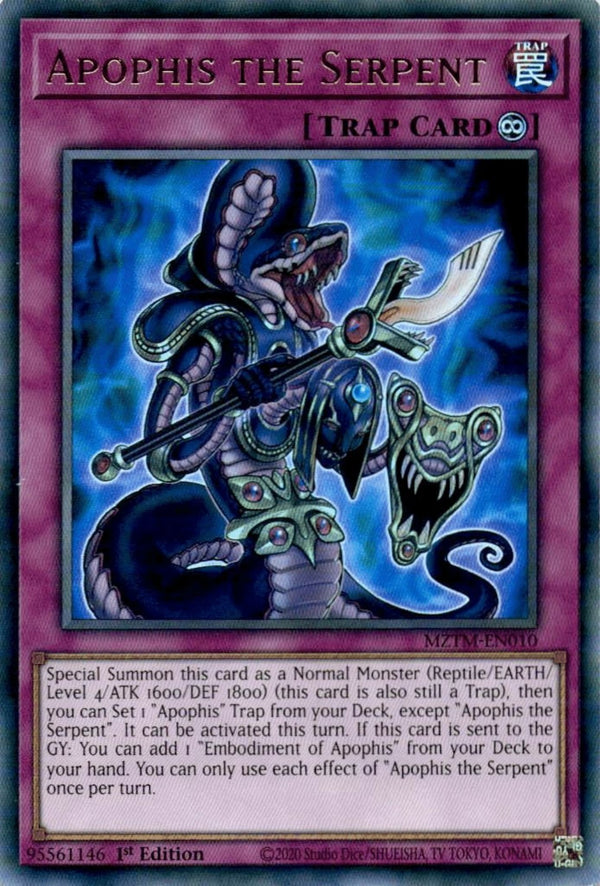 Yugioh Apophis the Serpent MZTM-EN010 Ultra Rare 1st Edition NM