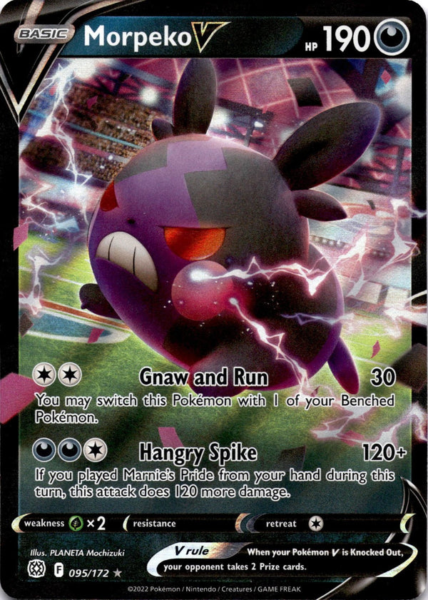 Pokemon MORPEKO V 095/172 Brilliant Stars Full Art Holo NM