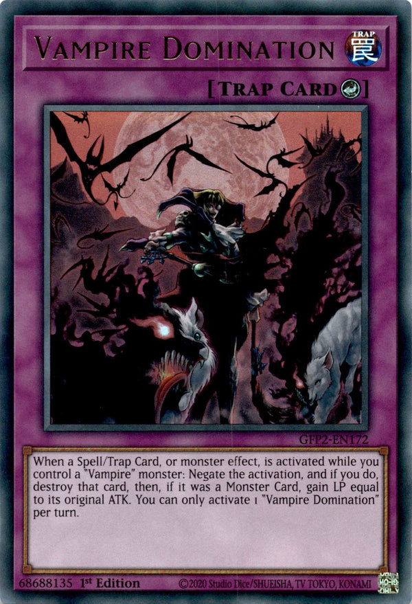 Yugioh Vampire Domination GFP2-EN172 Ultra Rare 1st Edition NM