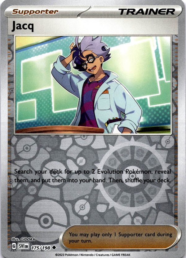 Pokemon Jacq 175/198 Scarlet Violet Base Reverse Holo NM