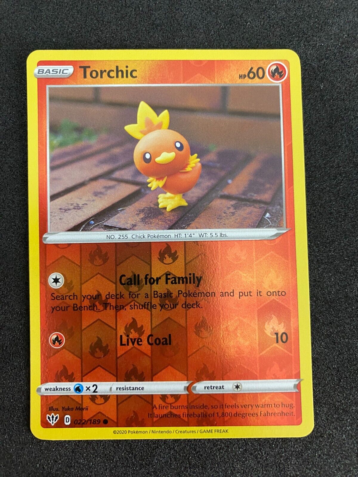 Pokemon Torchic 022/189 Darkness Ablaze Reverse Holo NM-MINT 22/189