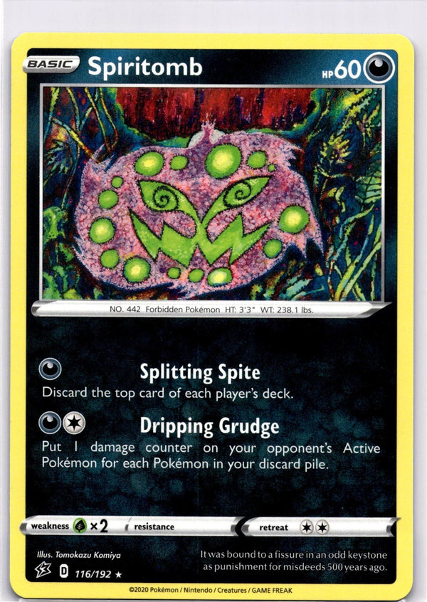 Pokemon Spiritomb 116/192 Rebel Clash Non Holo NM