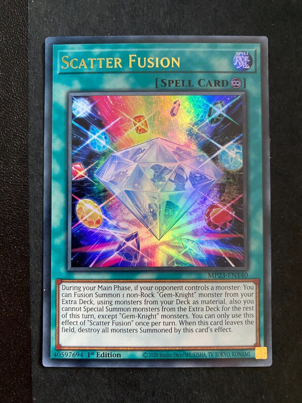 Yugioh Scatter Fusion MP23-EN140 Ultra Rare 1st Edition NM