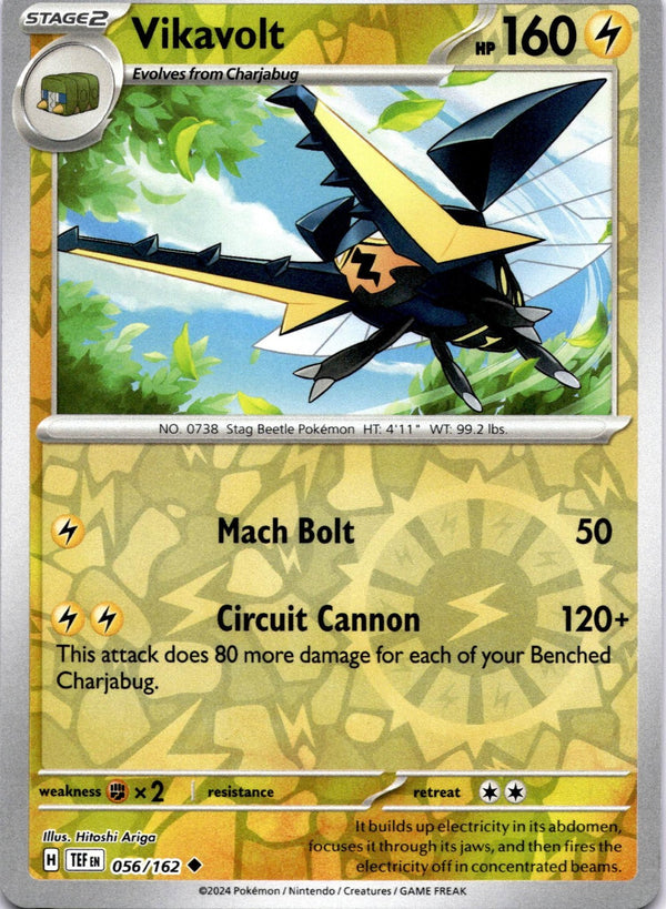 Pokemon Vikavolt 056/162 Temporal Forces Reverse Holo NM