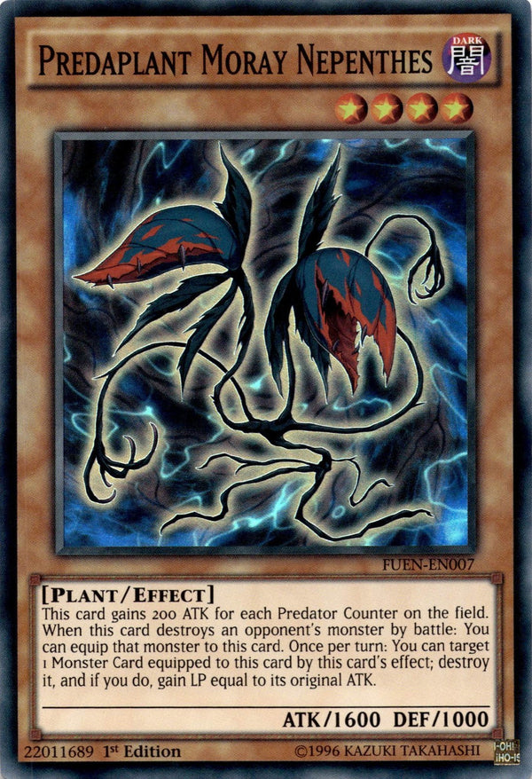 Yugioh Predaplant Moray Nepenthes FUEN-EN007 Super Rare 1st Edition NM
